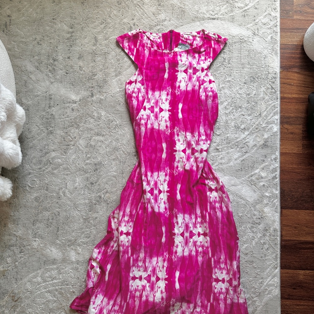 Elegant Pink versus Tie-Dye Dress